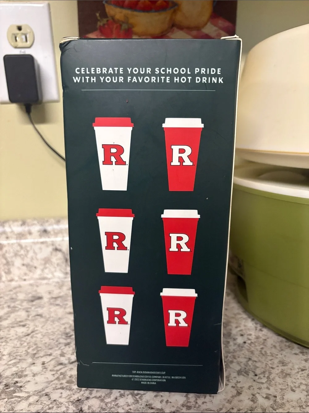 Starbucks Red Reusable Hot Cups - Campus Collection 6-Pack